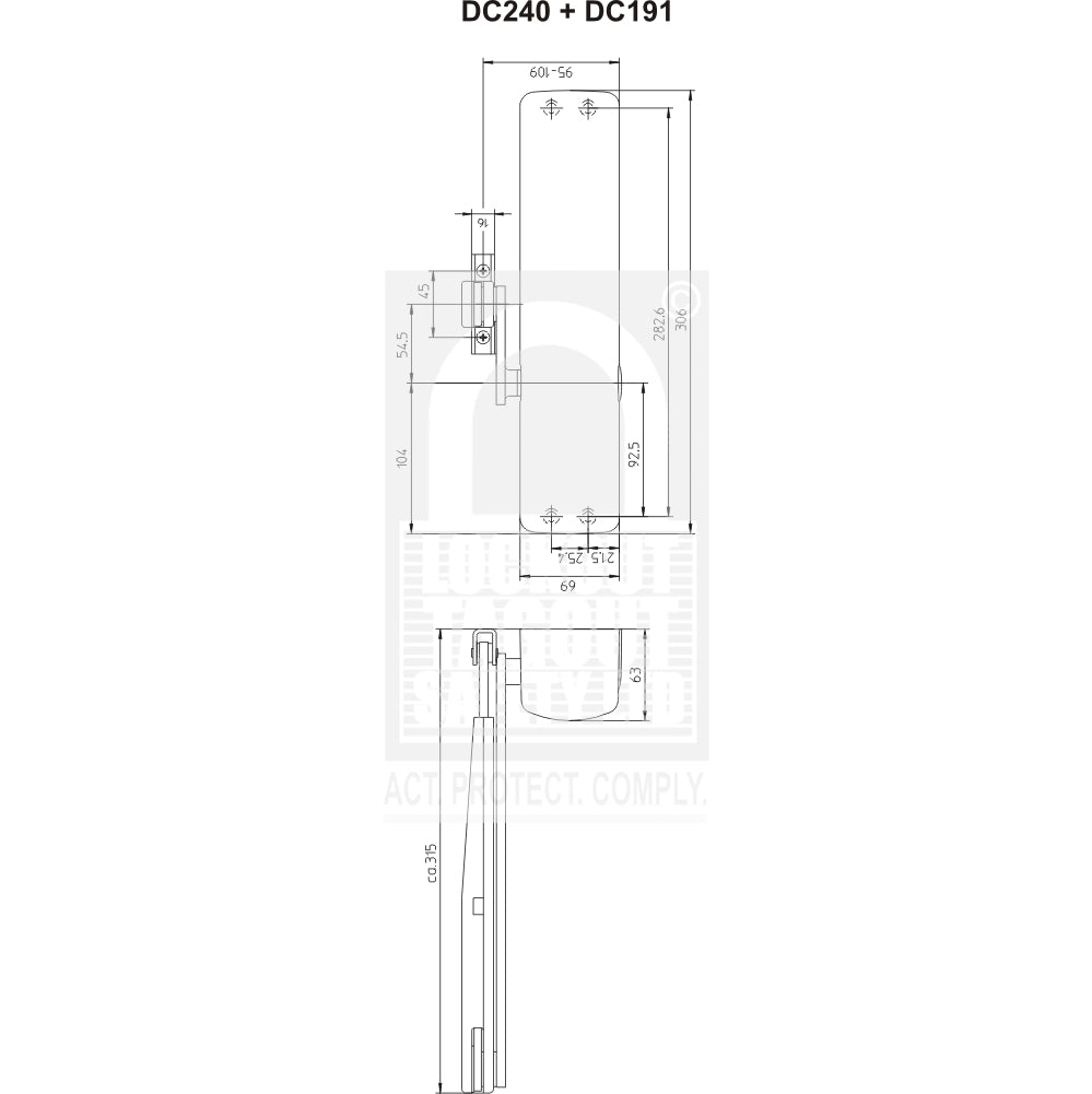 Abloy DC240 door closer Abloy DC240 door closer